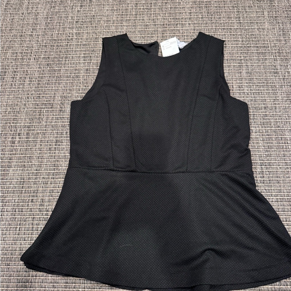 H&M Black Sleeveless Blouse